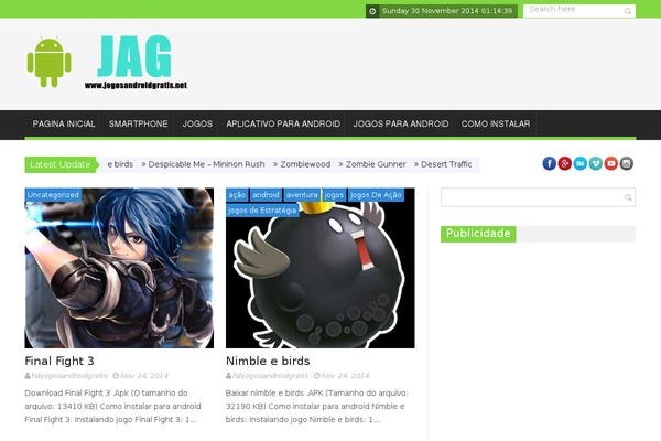 SaladMag theme site design template sample