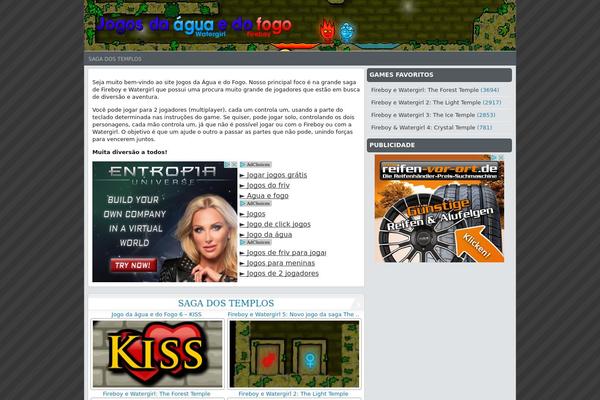 FunGames theme site design template sample