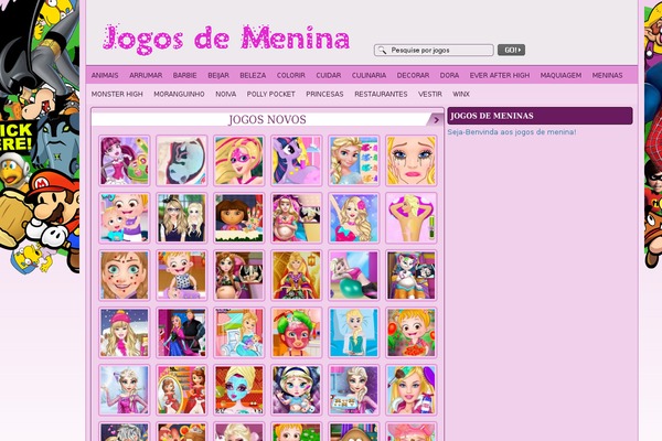 FunGames theme site design template sample