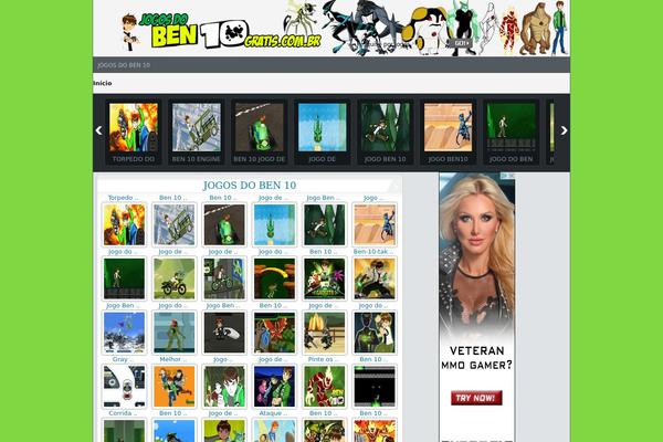 FunGames theme site design template sample