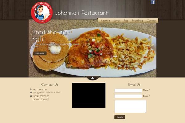 MyRestaurant theme site design template sample