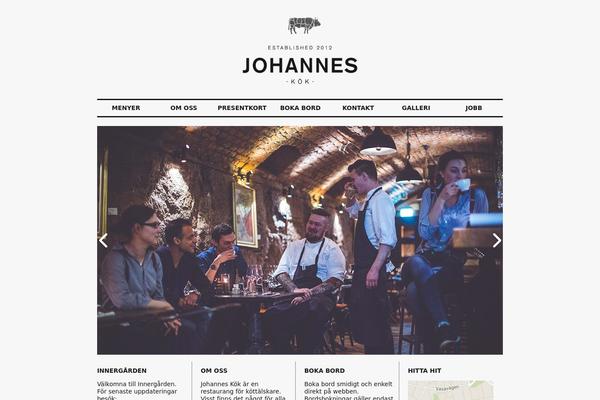 Johannes theme site design template sample
