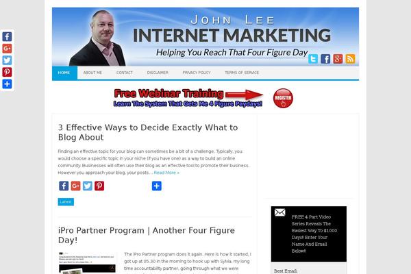 Iconic One Pro theme site design template sample