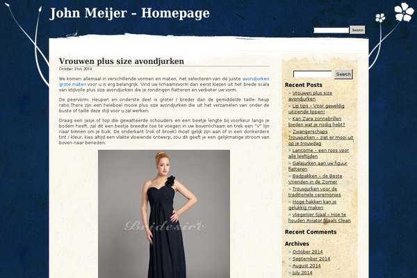 Pretty Parchment theme site design template sample