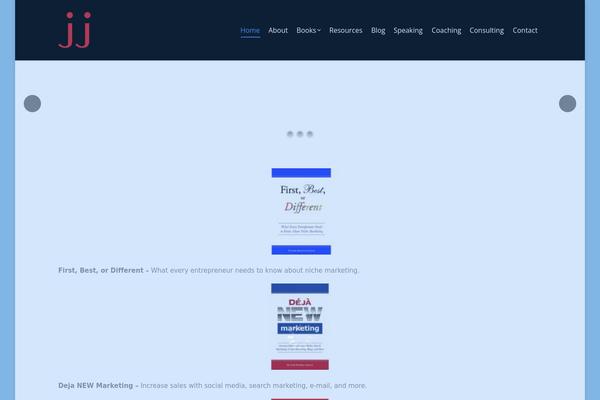 The7 Child theme site design template sample