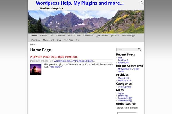 Site using Child Pages Shortcode plugin