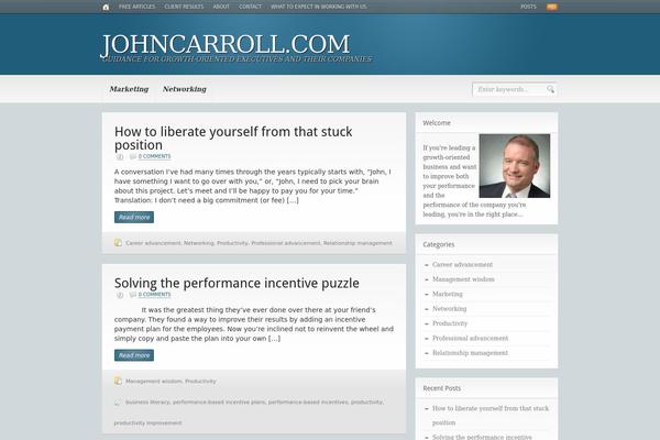 Headlines theme site design template sample