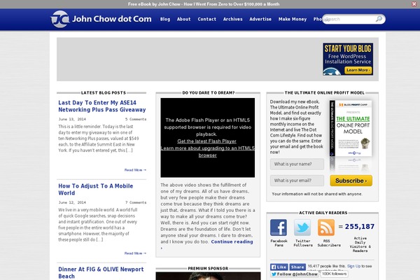 Site using Adsanity plugin