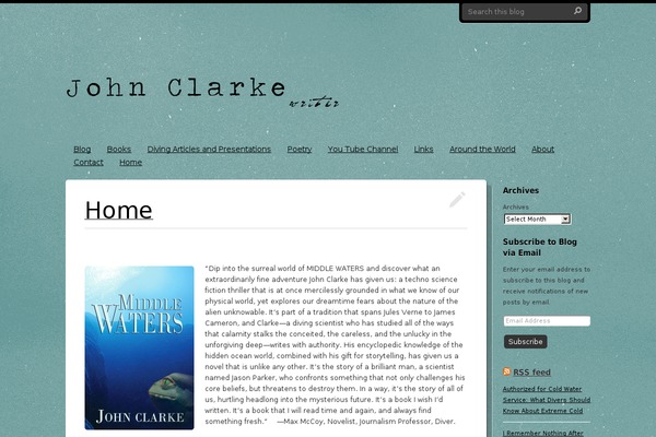 johnclarkeonline.com site used Waves