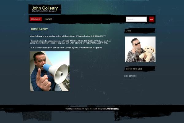 Backstage theme site design template sample
