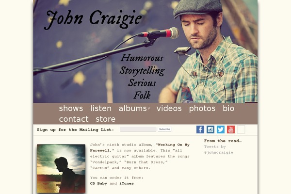Site using FanBridge signup plugin