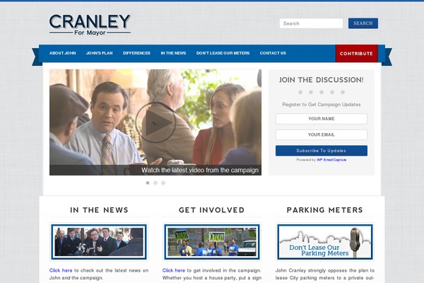 Campaign theme site design template sample