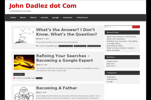 johndadlez.com site used Magazine News