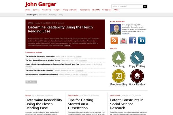 johngarger.com site used News