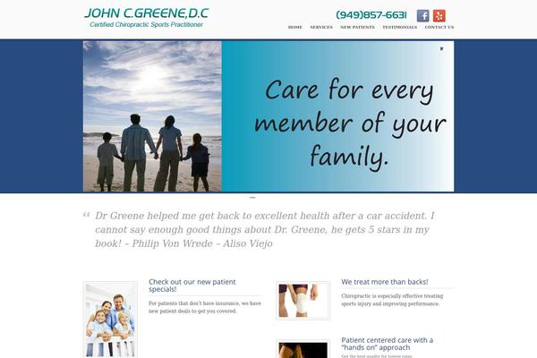 Care theme site design template sample