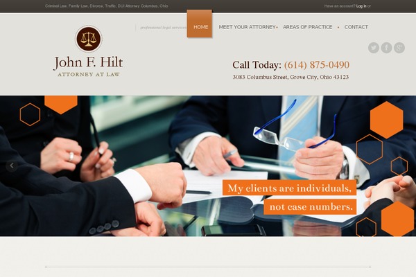 Blitz theme site design template sample