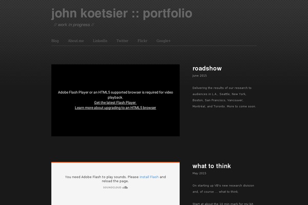 Sharpfolio theme site design template sample