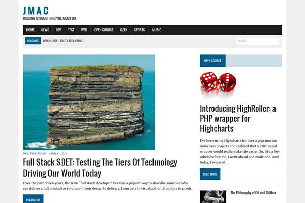 MH Newsdesk theme site design template sample