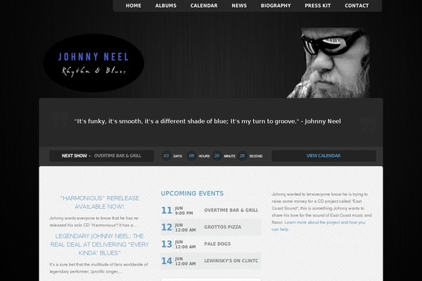Music theme site design template sample