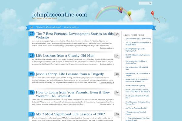 Rainbow theme site design template sample