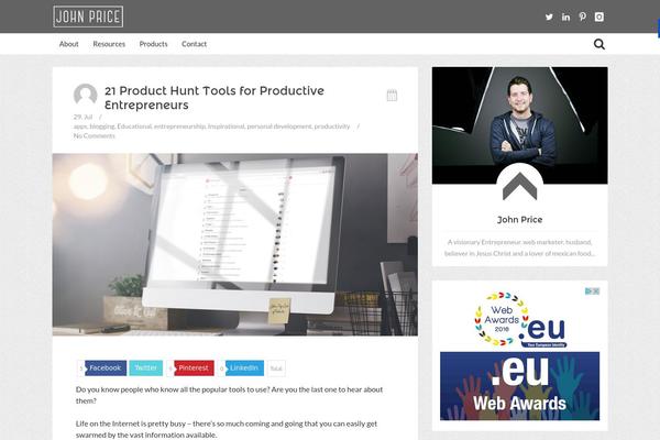 Site using Easy Social Share Buttons plugin