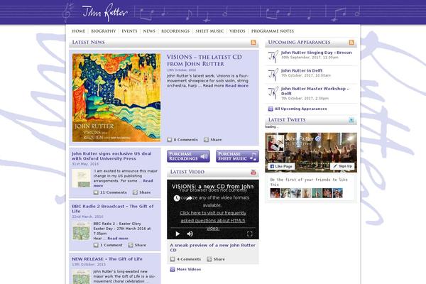 johnrutter.com site used Scaffolding