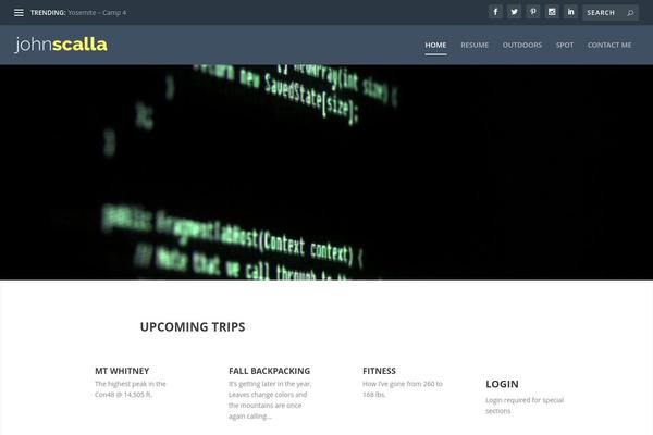 WordPress website example screenshot