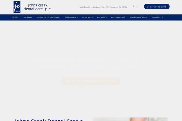 Composer-child theme site design template sample