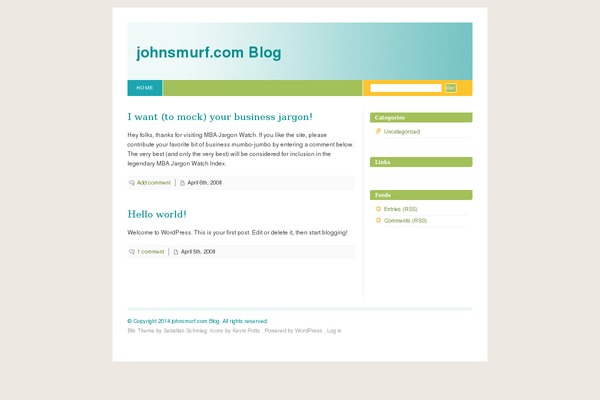 Blix theme site design template sample