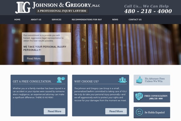 Vantage theme site design template sample