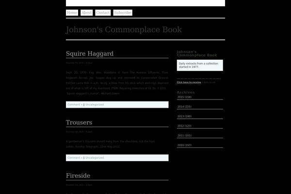 Site using continuous rss scrolling plugin