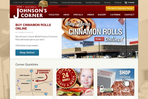 johnsonscorner.com site used Bootstrap3
