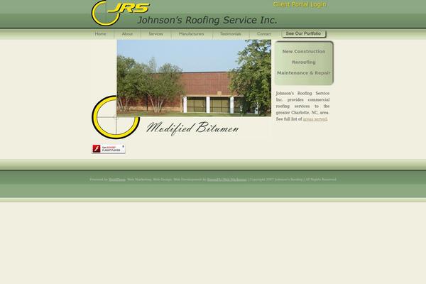 Default theme site design template sample