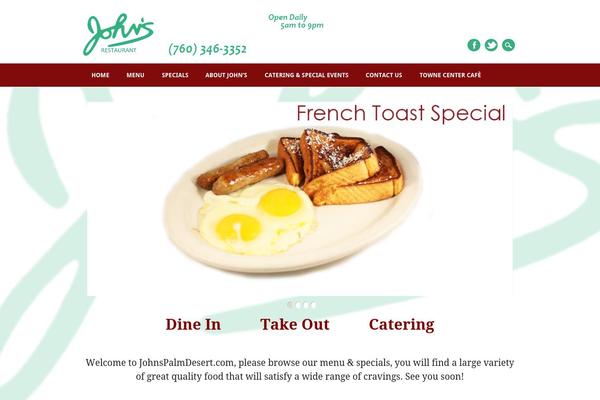 Restaurateur theme site design template sample