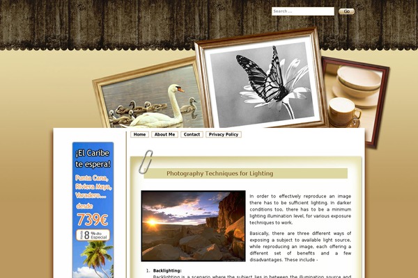 johnstonpix.com site used Photoframe