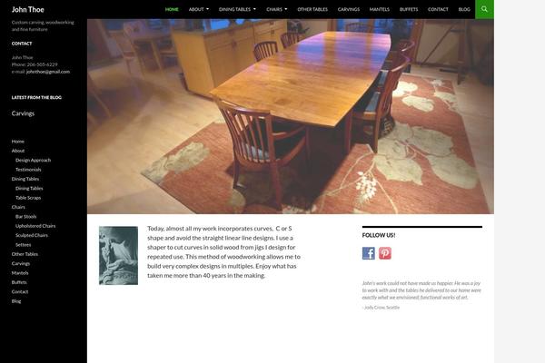 Twentyfourteen Child theme site design template sample