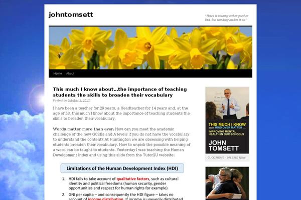 johntomsett.com site used Typograph