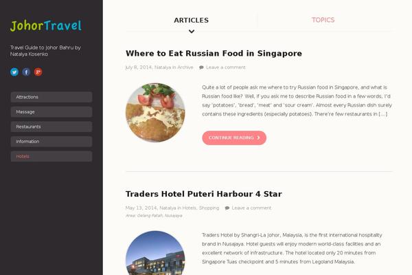 On Topic theme site design template sample