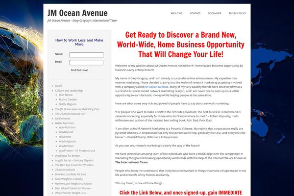 joinoceanavenue.biz site used Tiga