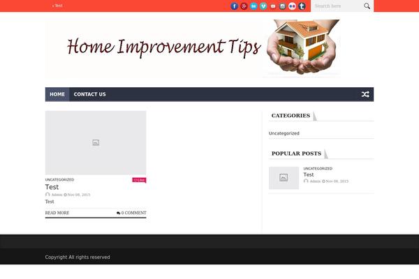 NanoMag theme site design template sample