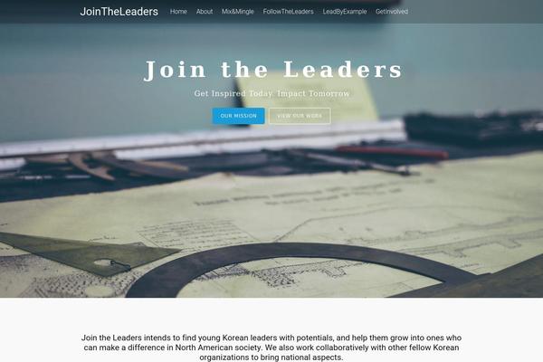 Tesseract theme site design template sample