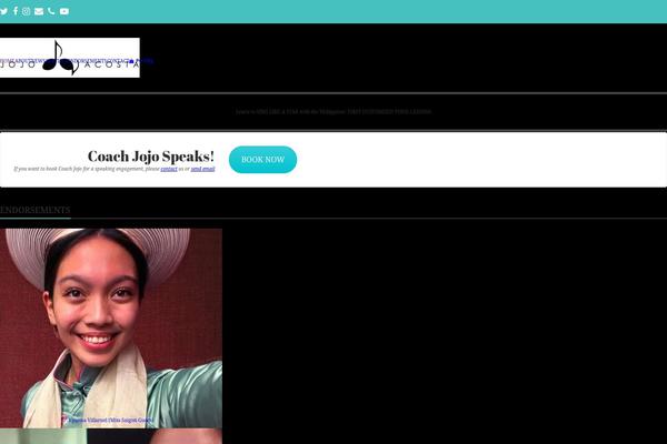Site using Themify-audio-dock plugin
