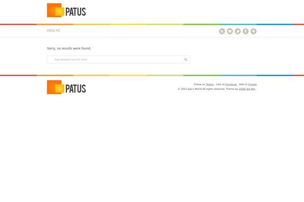 Patus theme site design template sample