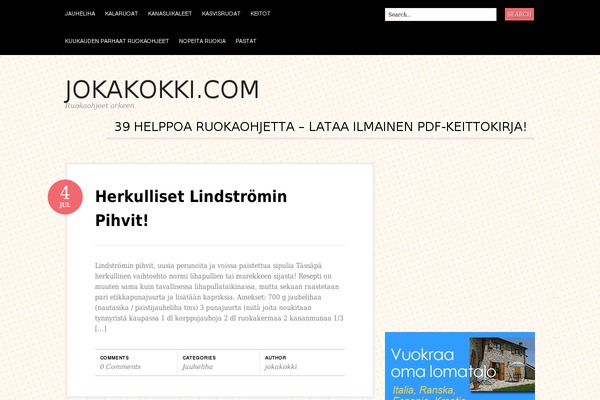 Bueno theme site design template sample