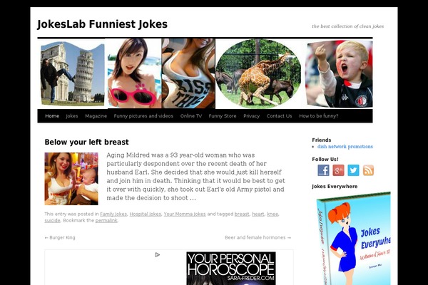 Twenty Ten theme site design template sample