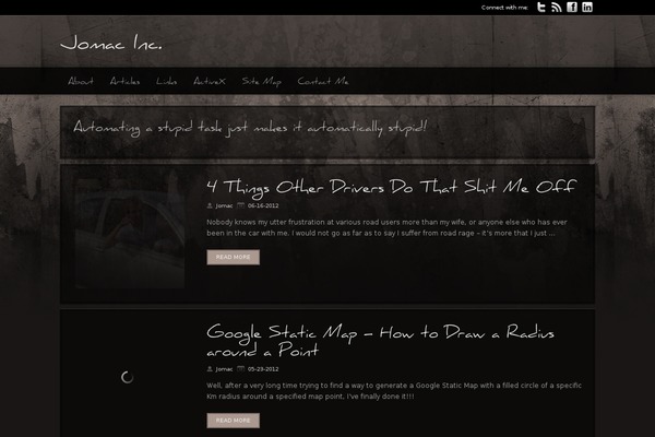 Modular theme site design template sample