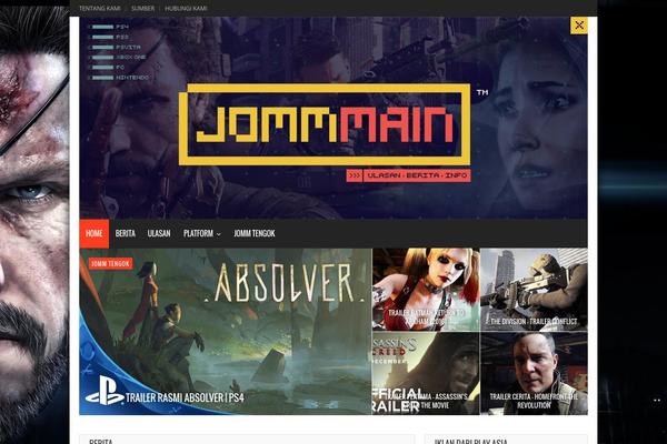 Gameleon theme site design template sample