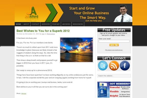 jonalford.com site used Headway-2013