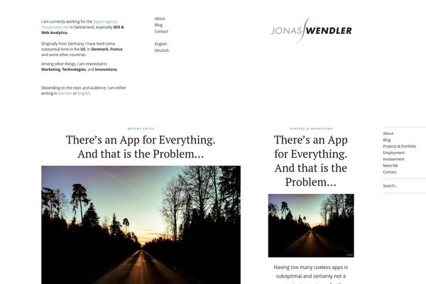 Ponsonby theme site design template sample