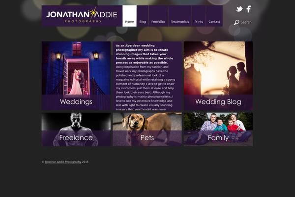 jonathanaddie.com site used Metro